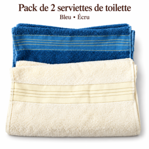 Lot de 2 et 3 pour bain et hôtel Serviettes en coton bouclé satiné [petit] 70x35